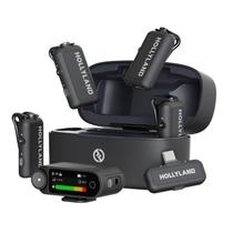 Microfone Hollyland Lark MAX 2 Conjunto sem fio para 4 pessoas