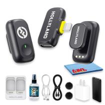 Microfone HollyView Lark A1 Mini Duo Sem Fio Lightning Microfone HollyView Lark A1 Mini Duo Sem Fio Lightning