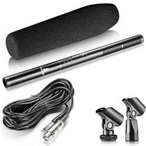 Microfone HT81 Direcional Shotgun Estúdio Câmeras Filmadoras GT944 Lorben