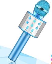 microfone infantil azul