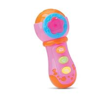 Microfone Infantil Bebê Musical Com Luz Rosa - Kitstar