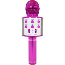 Microfone Infantil Bluetooth Para Karaokê Spring Kids Rosa