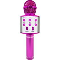 Microfone Infantil Bluetooth Para Karaokê Spring Kids Rosa
