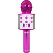 Microfone Infantil Bluetooth Para Karaokê Spring Kids Rosa