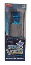 Microfone Infantil Bluetooth Star Voice Azul - Zoop Toys
