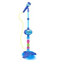Microfone Infantil Brinquedo Karaokê Azul Menino Rock Show - Dm Toys