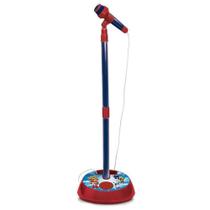 Microfone Infantil com Pedestal e Amplificador - Super Wings - Fun - Barao Atacadista