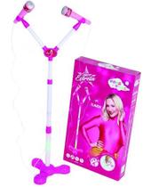 Microfone Infantil Individual Ajustável Led Claudia Leite