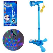 Microfone Infantil Karaokê Luz Som Pedestal conecta celular Microfone Infantil Karaokê Luz Som Pedestal conecta celular