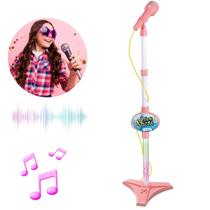 Microfone Infantil Pedestal Som E Luz Conecta Celular Microfone Infantil Pedestal Som E Luz Conecta Celular