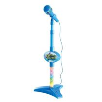 Microfone Infantil Pedestal Som Luz Conecta Celular