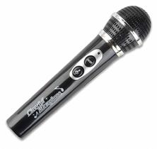 Microfone Infantil Preto 12 Melodias - Fênix MCR-231
