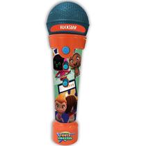 Microfone Infantil RockStar Com Som Luzes Led E MP3 Player Fun