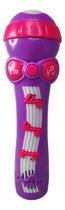 Microfone Infantil Sai A Voz E Toca Musica Brinquedo Som Luz Microfone Infantil Sai A Voz E Toca Musica Brinquedo Som Luz