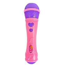 Microfone Infantil Sai Voz De Verdade Toca Musica Brinquedo + pilhas Microfone Infantil Sai Voz De Verdade Toca Musica Brinquedo + pilhas
