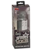 Microfone Infantil Star Voice Bluetooth Prata ZP00994 Zoop Toys