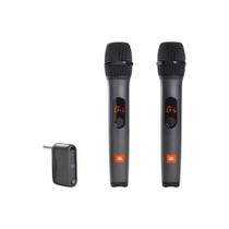 Microfone JBL Wireless Kit com 2 Microfones Preto