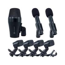 Microfone kadosh kmd 207 com 7 peças para bateria cor preto