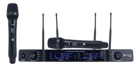 Microfone Kadosh Sem Fio K-622m Mão/mão Mult Frequências Cor Preto