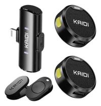 Microfone KAIDI KMF4-A com conexão Lightning direta