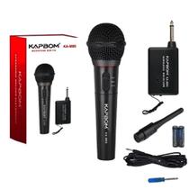 Microfone Kapbom Ka-M86 Completo Sem Fio