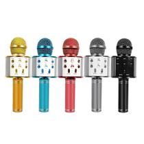 Microfone Karaoke Bluetooth 2 Alto-falant Usb Ws-858