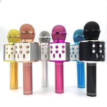 Microfone Karaoke Bluetooth 2 Alto-falant Usb Ws-858 - Centec