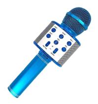 Microfone Karaoke Bluetooth 2 Alto-Falant Usb Ws-858