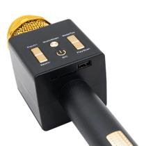 Microfone Karaokê Bluetooth Efeito De Voz Recarregável c/ caixa de som Microfone Karaokê Bluetooth Efeito De Voz Recarregável c/ caixa de som