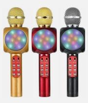 Microfone karaoke bluetooth kapbom ka-