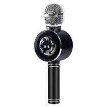 Microfone Karaoke Bluetooth Sem Fio Led MT-1035 Tomate Microfone Karaoke Bluetooth Sem Fio Led MT-1035 Tomate