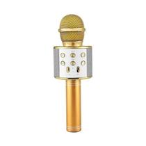 Microfone Karaokê Bluetooth Tomate MT-1036 com Alto-falante Embutido e Efeitos Sonoros