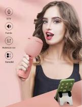 Microfone Karaoke Caixa de Som Sem Fio Bluetooth Youtuber Gravador bluetooth