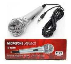 Microfone Karaoke Com Fio 3 metros Mxt - Mod M1800s
