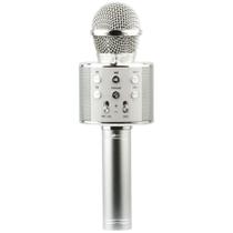 Microfone Karaokê Infantil com Bluetooth Prata - Toyng