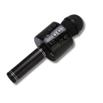 Microfone Karaokê Infantil WS858 Preto Sem Fio Com Bluetooth - Utimix