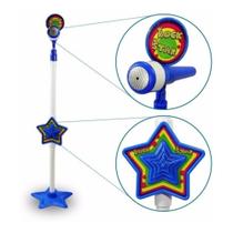 Microfone karaokê pedestal infantil conecta celular Microfone karaokê pedestal infantil conecta celular