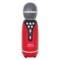 Microfone Karaoke Sem Fio USB P2 Voz Grava Bluetooh Reporter