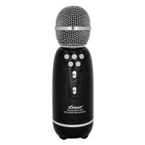 Microfone Karaoke Sem Fio USB P2 Voz Grava Bluetooh Reporter - Xtrad