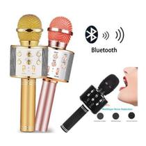 Microfone Karaoke Sem Fio Via Bluetooth