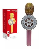 Microfone Karaokê Sem Fio Wireless com LED Tomate MT-1035 - Ideal para Festas e Eventos