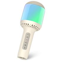 Microfone Karaokê Singfreex, Luzes 6 Efeitos Som Stagesound Branco Microfone Karaokê Singfreex, Luzes 6 Efeitos Som Stagesound Branco