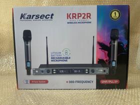 Microfone karsect krp - 2r duplo mao rack