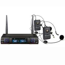 Microfone Karsect KS248DH Headset Duplo Sem Fio Microfone Karsect KS248DH Headset Duplo Sem Fio