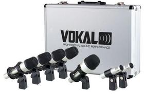 Microfone kit bateria vokal vdm7 com 7 pcs