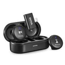 Microfone Lapela 2,4G Lightning p/Ios Preto Microfone Lapela 2,4G Lightning p/Ios Preto