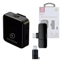Microfone Lapela Bluetooth Sem Fio Tipo-c Lightning Ka-r10 Microfone Lapela Bluetooth Sem Fio Tipo-c Lightning Ka-r10