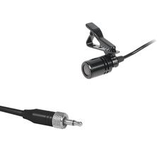 Microfone lapela c/fio p/ body pack,Uni,1m,rosca interna mono Microfone lapela c/fio p/ body pack,Uni,1m,rosca interna mono