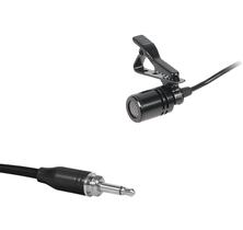 Microfone lapela c/fio p/ body pack,Uni,9,7 mm,1 m,rosca externa Microfone lapela c/fio p/ body pack,Uni,9,7 mm,1 m,rosca externa