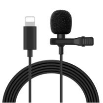 Microfone Lapela Celular iPhone Entrada Lightning Bom Microfone Lapela Celular iPhone Entrada Lightning Bom